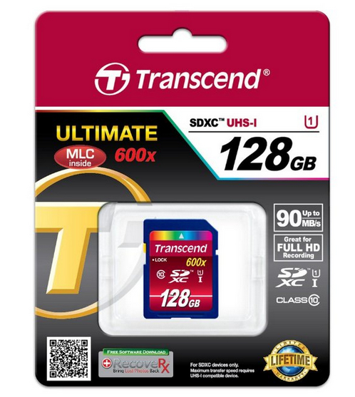 创见128GB SDXC UHS-I 600X存储卡