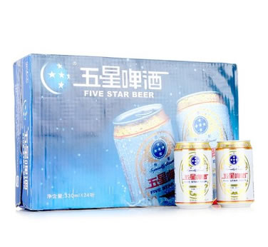 青岛五星清爽啤酒