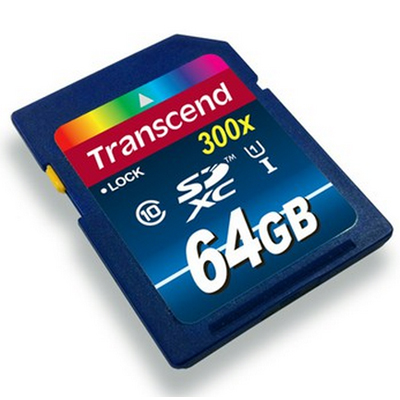 创见SDXC Class 10 UHS-I 300X 64G存储卡