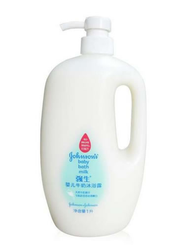 强生婴儿牛奶沐浴露双包装1L *2瓶 