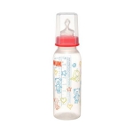 NUK PP彩色奶瓶 240ml（带1号硅胶中圆孔奶嘴） 苏宁易购价格29.9元