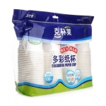 克林莱 CP-2多彩纸杯100只装200ml 京东价格11.9元（满三免一）