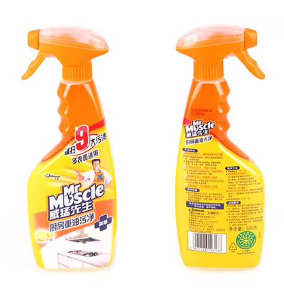 威猛先生 厨房重油去污净500ml+白猫 草本抑菌洗洁精500g