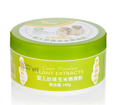 玲瑶婴儿珍珠玉米爽身粉 