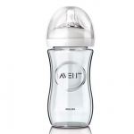 新安怡 AVENT 宽口径自然原生玻璃奶瓶8oz/240毫升 亚马逊104包邮