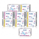 ABC 纤薄纯棉排湿无黏腻卫生巾 9包组合装 京东商城价格59.9