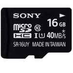 索尼 16G TF(MicroSD) UHS-1高速存储卡 京东商城39.9元