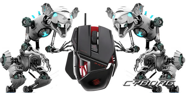 赛钛客美加狮Mad Catz R.A.T.3黑金版游戏鼠标