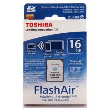 东芝FlashAir无线局域网嵌入式SDHC存储卡