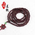 简道乾天然红檀木佛珠手链 淘宝网
