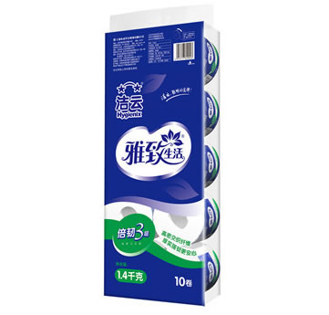 洁云雅致生活卷筒卫生纸