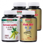 汤臣倍健 鱼油软胶囊100粒*2 + 大豆磷脂软胶囊100粒*2 健一网价格
