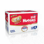 好奇 金装超柔贴身纸尿裤 S120片 京东价格