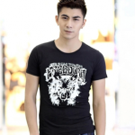 韩版男士短袖纯棉圆领T恤 天猫价格