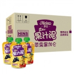 亨氏乐维滋果汁泥-苹果黑加仑120g*24 亚马逊