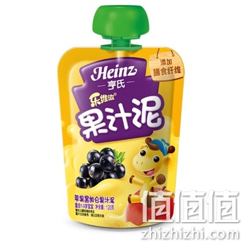 亨氏苹果黑加仑果汁泥