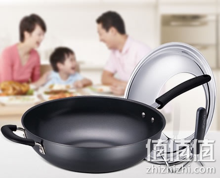 苏泊尔真不锈无涂层炒锅