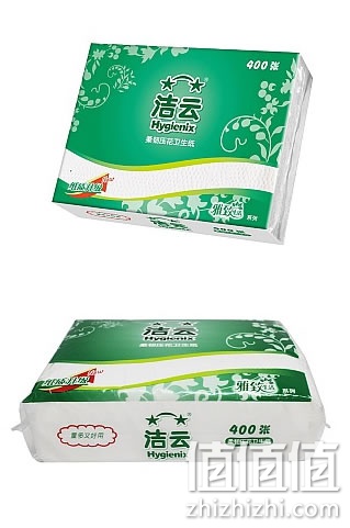 洁云压花卫生纸