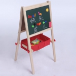 小盆友  实木双面磁性支架式儿童画板 天猫