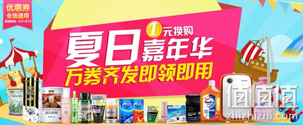 健一网夏日嘉年华优惠劵