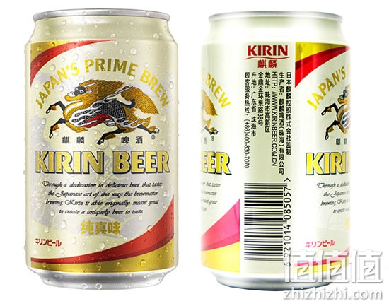 麒麟纯真味啤酒 330ml*6听