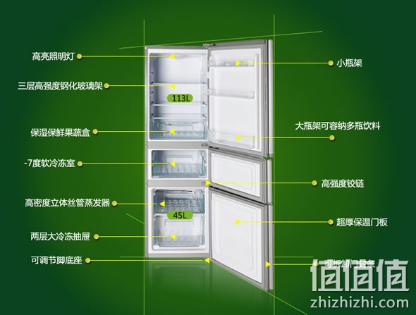 康佳BCD-192MT三门冰箱