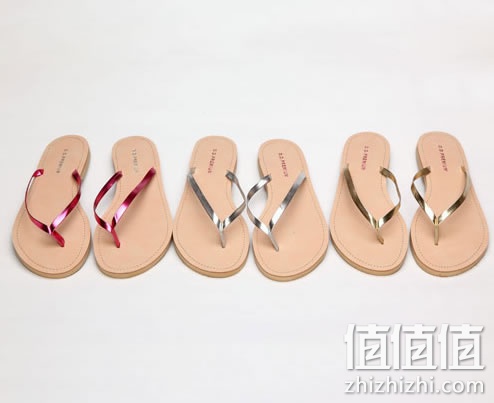 简约女士平底人字拖鞋