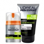巴黎欧莱雅 男士控油套装（理肤露50ml+洁面膏50ml） 亚马逊中国价格