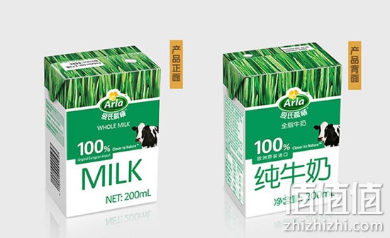 Arla爱氏晨曦全脂牛奶200ml 