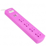 鸿雁 ZDC41G4/D/USB/1.8-M 4位总控插座
