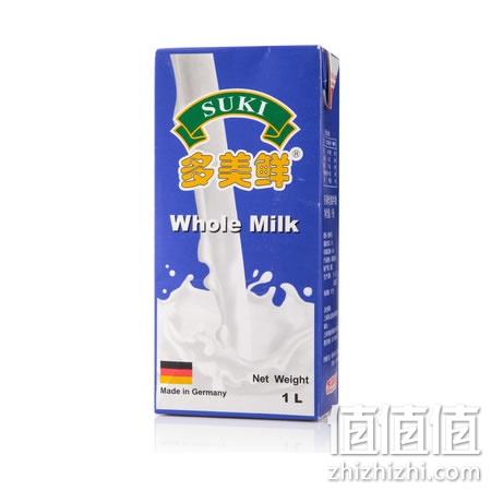 多美鲜全脂牛奶1L*12
