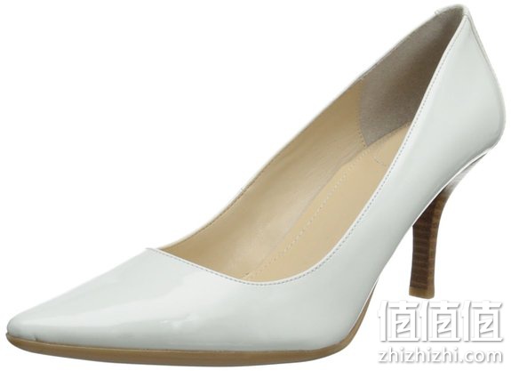 Calvin Klein Dolly 女士漆皮中跟鞋白色款