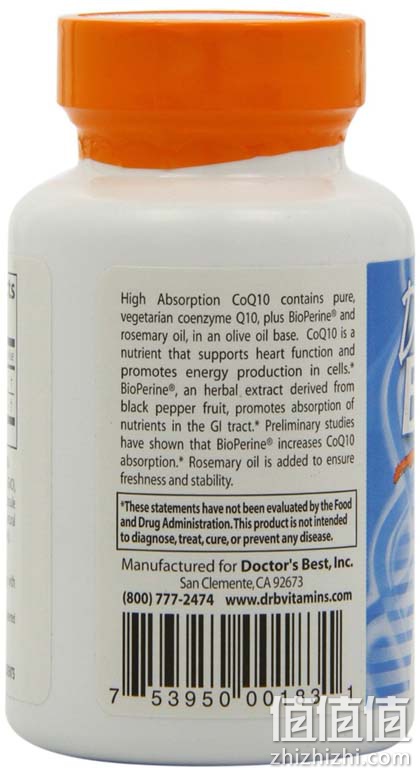 Doctor’s Best 加强吸收型辅酶 CoQ10