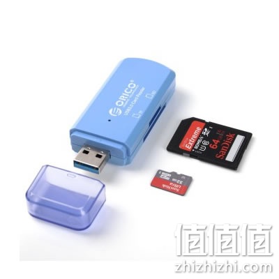 奥睿科CTU33-BL超迷你USB3.0高速读卡器