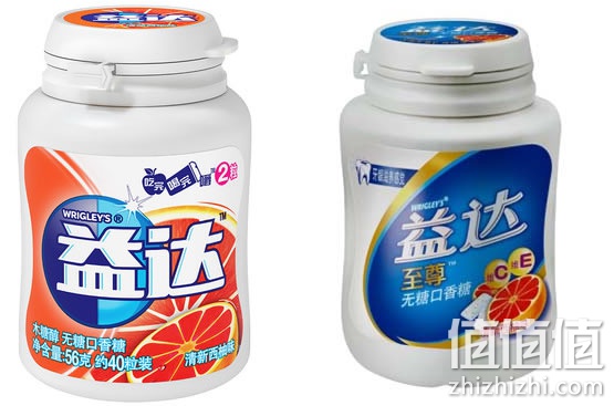益达至尊无糖口香糖56g/瓶