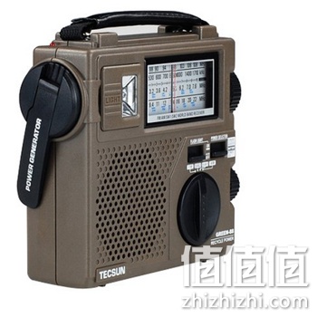 德生手摇发电应急收音机