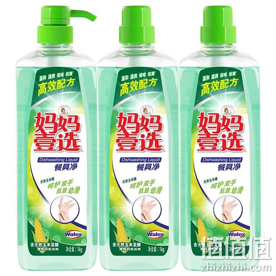 妈妈壹选餐具净1kg*3瓶