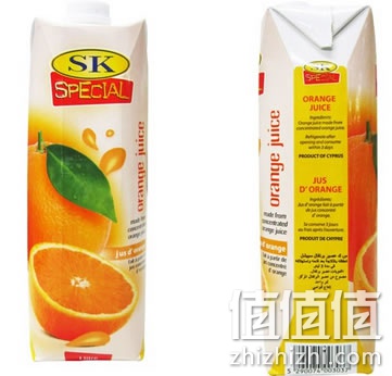 SK牌橙汁1L