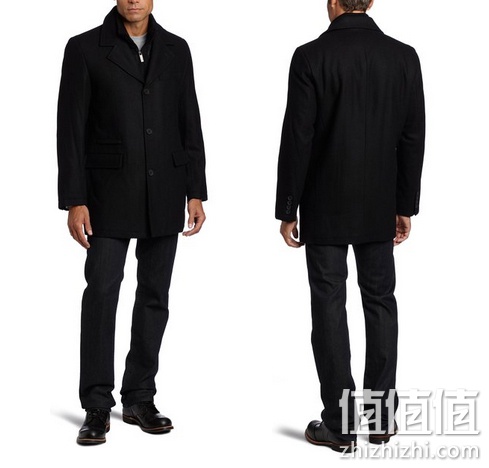 Perry Ellis 派瑞•艾磊仕男士羊毛大衣