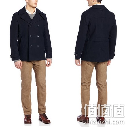 Calvin Klein Sportswear 男士羊毛双排扣大衣