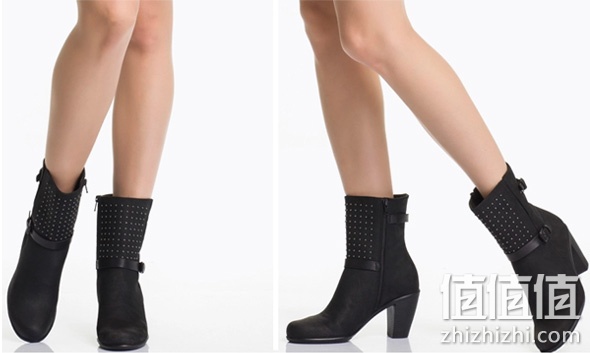 ECCO 爱步 Touch 75 触感75中帮拉链女靴