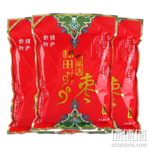 一品玉和田枣六星450g*3袋