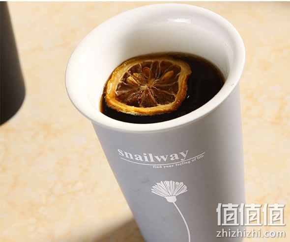 snailway sw1215双层陶瓷隔热杯 