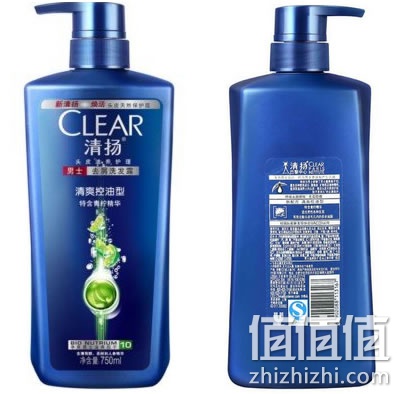 清扬清爽控油型男士去屑洗发露750ml