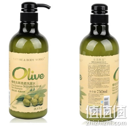 生活良品橄榄去屑柔顺洗发水750ml 