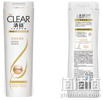 清扬女士丝漾柔滑去屑洗发露400ml