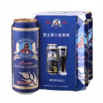 限华北：爱士堡 小麦黑啤 500ml*4听*2组 1号店价格