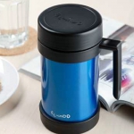 Elmundo 艾蒙多ELOM-500-BL 高真空办公杯 蓝色500ml
