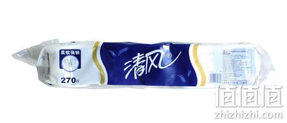 清风3层270段10卷卷筒卫生纸 