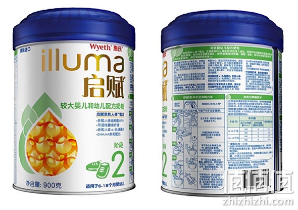 惠氏启赋 2段幼儿配方奶粉900克